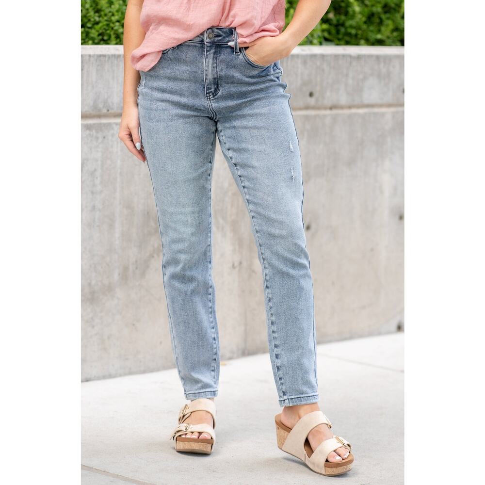 Judy Blue Boho Babe Vintage High Rise Slim Fit Jeans Size 9/29 *88617 EUC - Picture 7 of 13